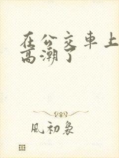 在公交车上被插高潮了