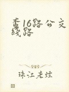 查16路公交车线路
