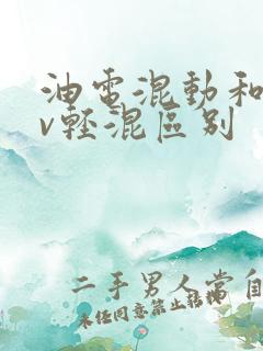 油电混动和48v轻混区别