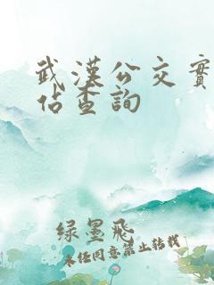 武汉公交实时到站查询