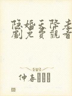 隐婚天降老公短剧免费观看全集