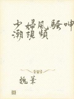 少妇风骚呻吟高潮视频