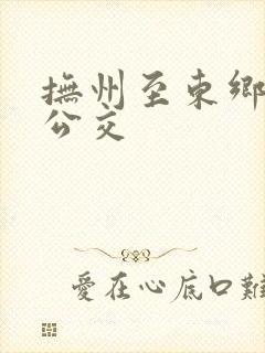 抚州至东乡城际公交