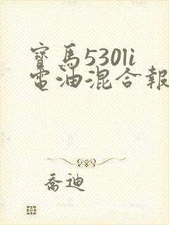 宝马530li电油混合报价
