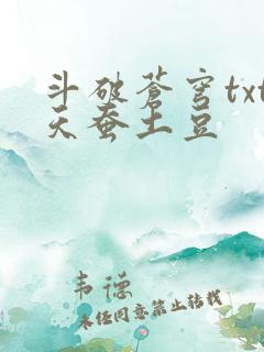 斗破苍穹txt天蚕土豆