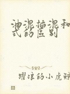 油混插混和增程式的区别