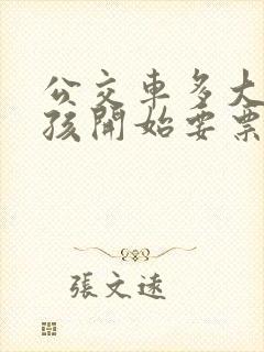 公交车多大的小孩开始要票