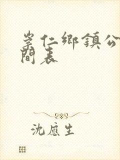 崇仁乡镇公交时间表