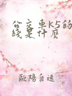 公交车k5的路线是什么