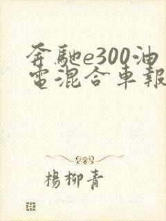 奔驰e300油电混合车报价及图片大全
