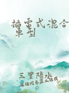 插电式混合动力 车型