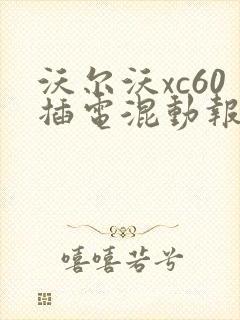沃尔沃xc60插电混动报价