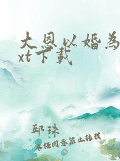 大恩以婚为报txt下载