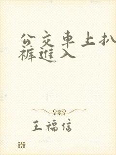 公交车上扒开内裤进入