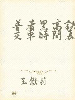 普者黑高铁站公交车时间表