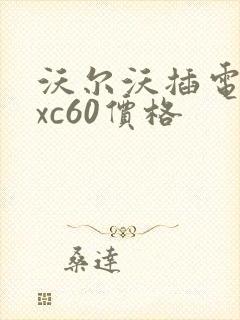 沃尔沃插电混动xc60价格