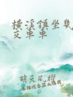 横溪镇坐几路公交车车