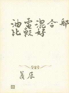 油电混合哪款车比较好