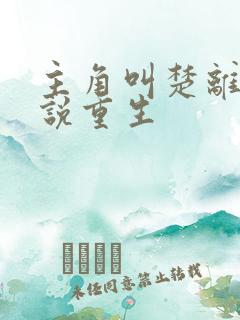 主角叫楚离的小说重生