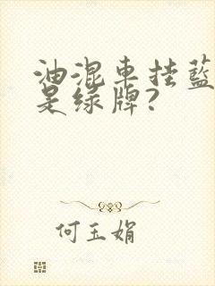 油混车挂蓝牌还是绿牌?
