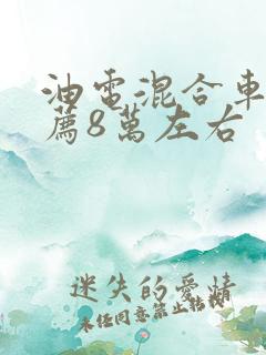 油电混合车型推荐8万左右