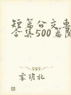 短篇公交车爽文合集500篇阅读