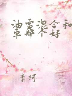 油电混合和纯电车哪个好