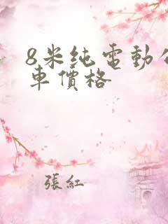 8米纯电动公交车价格