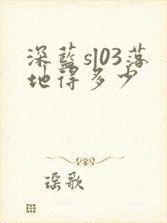 深蓝sl03落地得多少