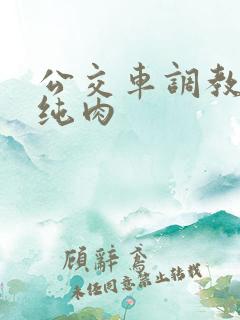 公交车调教小说纯肉