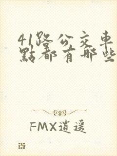 41路公交车站点都有哪些