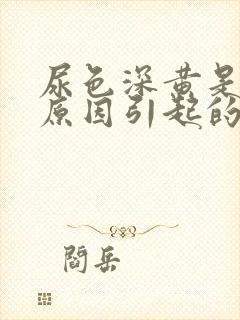 尿色深黄是什么原因引起的