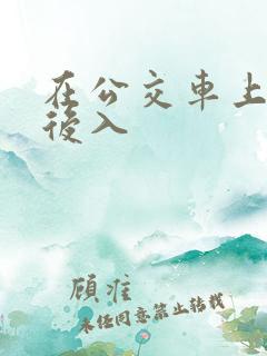 在公交车上被人后入