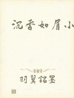 沉香如屑小说