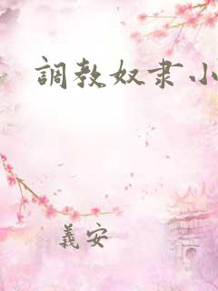 调教奴隶小说网