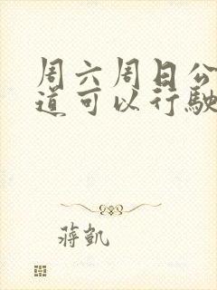 周六周日公交车道可以行驶吗