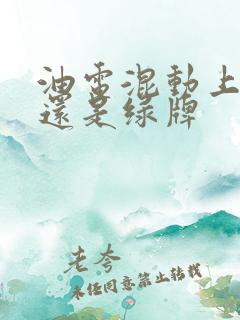 油电混动上蓝牌还是绿牌