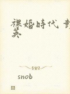 裸婚时代 彭冠英