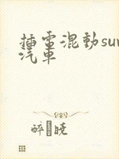插电混动suv汽车