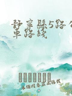 静宁县5路公交车路线