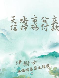 天水市公交车微信扫码付款