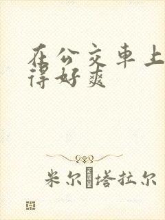 在公交车上被插得好爽