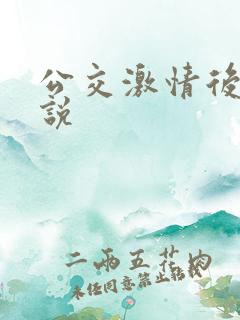 公交激情后入小说