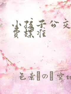 小孩子公交车收费标准