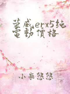 荣威erx5纯电动价格