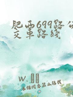 肥西699路公交车路线
