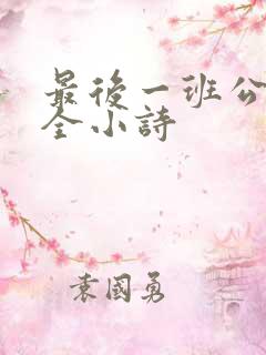 最后一班公交车全小诗