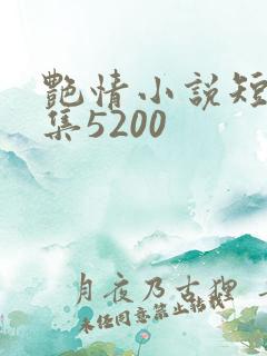 艳情小说短篇合集5200