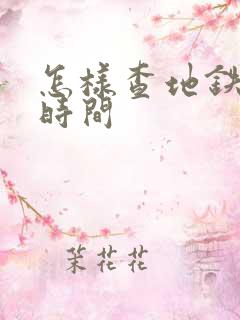 怎样查地铁到站时间