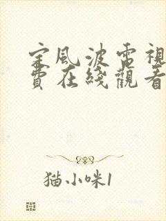 定风波电视剧免费在线观看